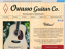 Tablet Screenshot of owassoguitars.com